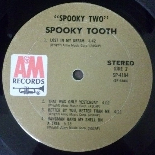 Spooky Tooth : Spooky Two (LP, Album, Mon)