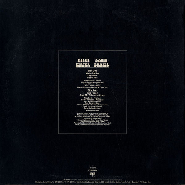 Miles Davis : Water Babies (LP, Album, Pit)