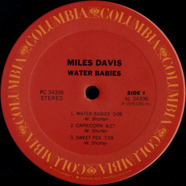 Miles Davis : Water Babies (LP, Album, Pit)