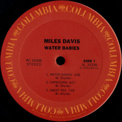 Miles Davis : Water Babies (LP, Album, Pit)