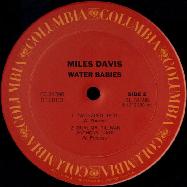 Miles Davis : Water Babies (LP, Album, Pit)