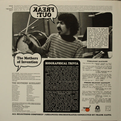 The Mothers : Freak Out! (2xLP, Album, RE, Hot)