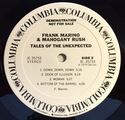 Frank Marino & Mahogany Rush : Tales Of The Unexpected (LP, Album, Promo)