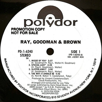 Ray, Goodman & Brown : Ray, Goodman & Brown (LP, Album, Promo, 56 )