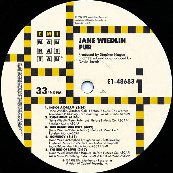 Jane Wiedlin : Fur (LP, Album, All)