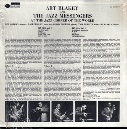 Art Blakey & The Jazz Messengers : At The Jazz Corner Of The World Vol. 1 (LP, Album, RE)