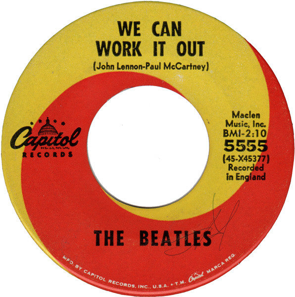 The Beatles : We Can Work It Out / Day Tripper (7", Single, Glo)
