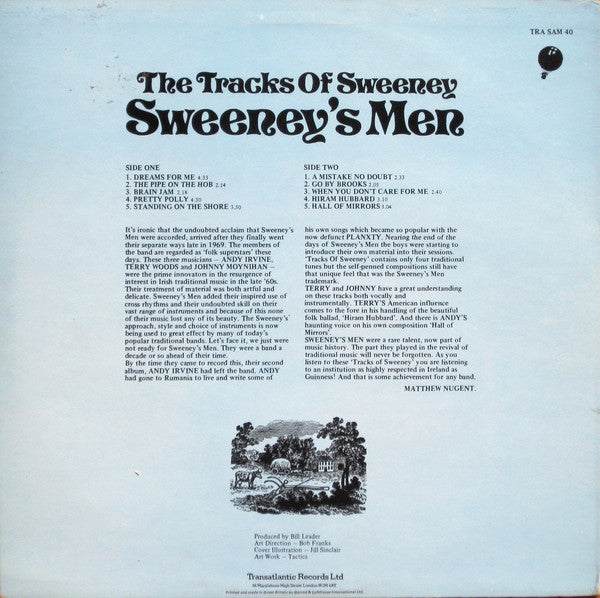 Sweeney's Men : The Tracks Of Sweeney (LP, Album, RE)