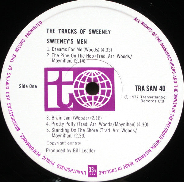 Sweeney's Men : The Tracks Of Sweeney (LP, Album, RE)