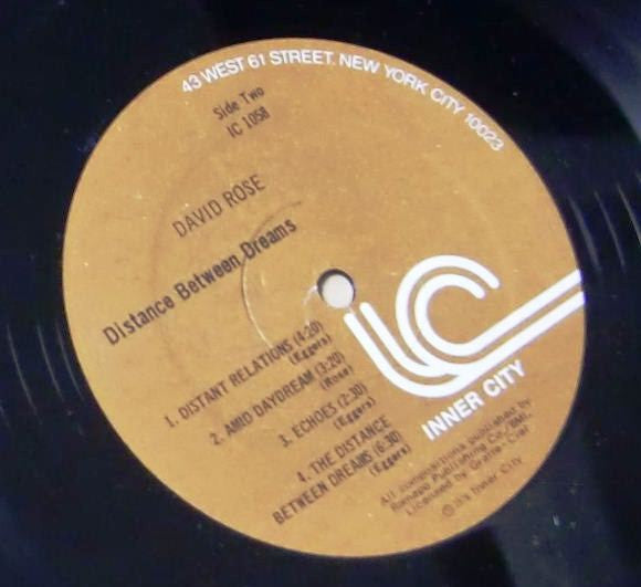 David Rose (4) : Distance Between Dreams (LP)