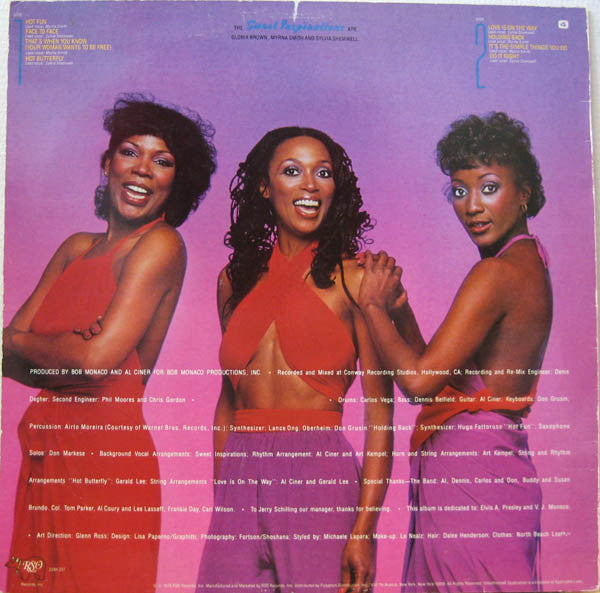 The Sweet Inspirations : Hot Butterfly (LP, Album, Promo, 73 )