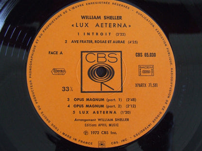 William Sheller : Lux Aeterna (LP, Album)