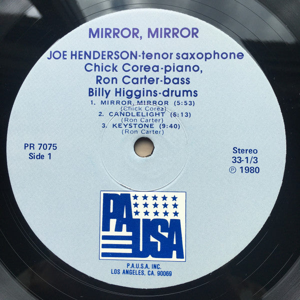 Joe Henderson, Chick Corea, Ron Carter, Billy Higgins : Mirror, Mirror (LP, Album)