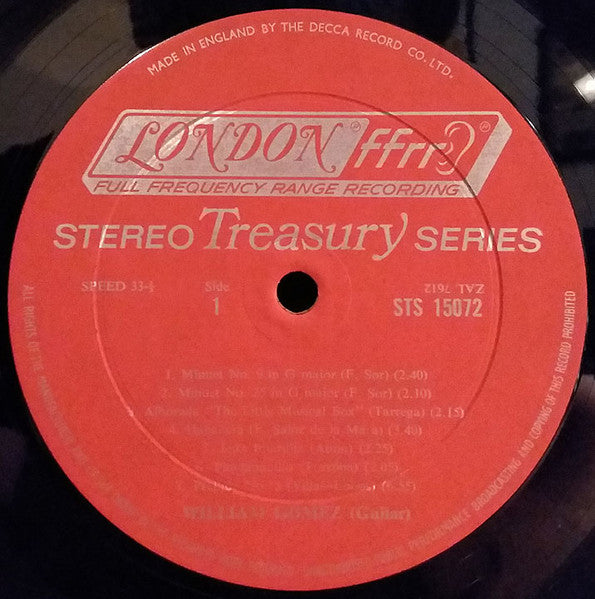 William Gomez : A Guitar Recital (LP, Album, RE)