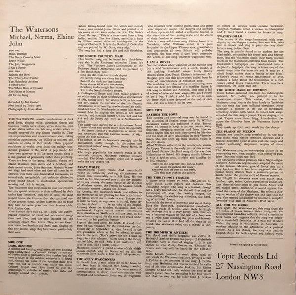 The Watersons : The Watersons (LP, Mono, RE)