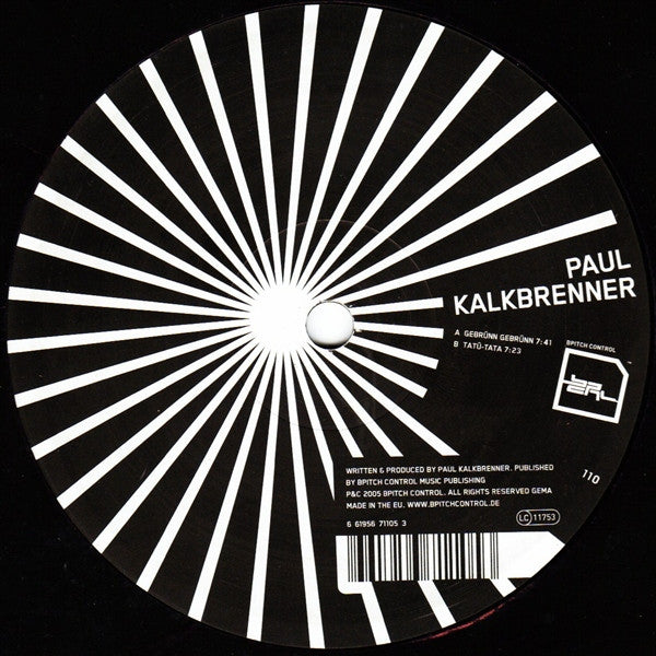 Paul Kalkbrenner : Tatü-Tata (12")