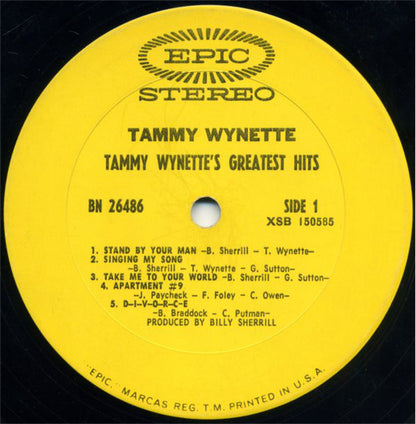 Tammy Wynette : Tammy's Greatest Hits (LP, Comp, Pit)