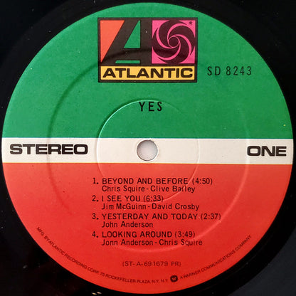 Yes : Yes (LP, Album, RE, PR )