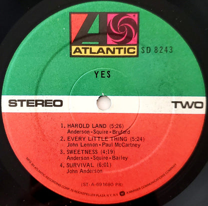 Yes : Yes (LP, Album, RE, PR )