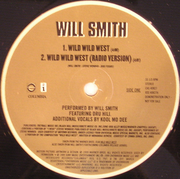 Will Smith : Wild Wild West (12", Single, Promo)