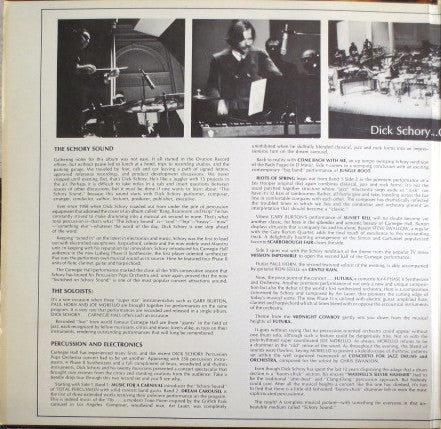 Dick Schory With Gary Burton & Paul Horn & Joe Morello : Carnegie Hall (2xLP, Quad)