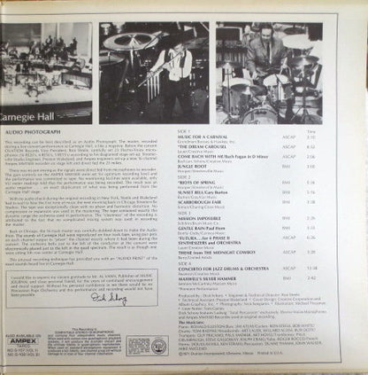 Dick Schory With Gary Burton & Paul Horn & Joe Morello : Carnegie Hall (2xLP, Quad)