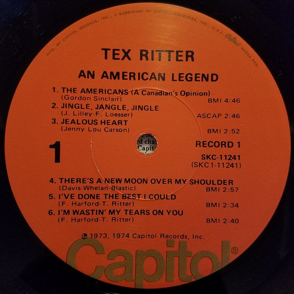 Tex Ritter : An American Legend (3xLP, Comp, Los + Box)