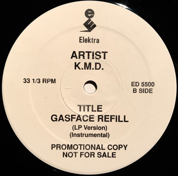 KMD : Peachfuzz / Gasface Refill (12", Single, Promo, Whi)