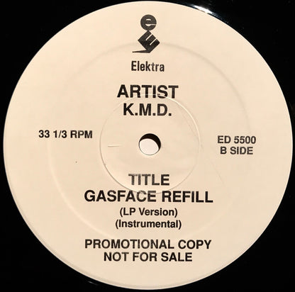KMD : Peachfuzz / Gasface Refill (12", Single, Promo, Whi)