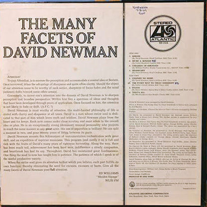 David "Fathead" Newman : The Many Facets Of David Newman (LP, Promo)