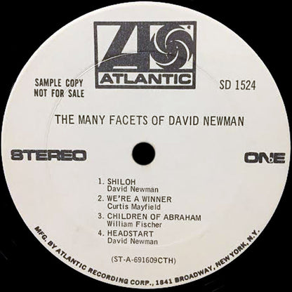 David "Fathead" Newman : The Many Facets Of David Newman (LP, Promo)