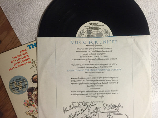Various : Music For Unicef Concert: A Gift Of Song (LP, Promo)