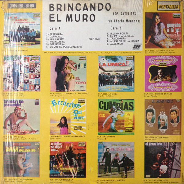 Los Satelites De Cheche Mendoza : Brincando El Muro..! Jumping The Wall..! (LP, Album)
