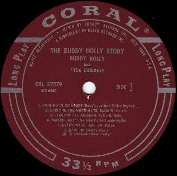 Buddy Holly : The Buddy Holly Story (LP, Comp, Mono)