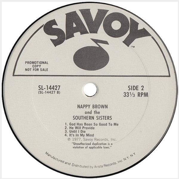 Nappy Brown & The Southern Sisters : When I Get Inside (LP)