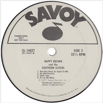 Nappy Brown & The Southern Sisters : When I Get Inside (LP)