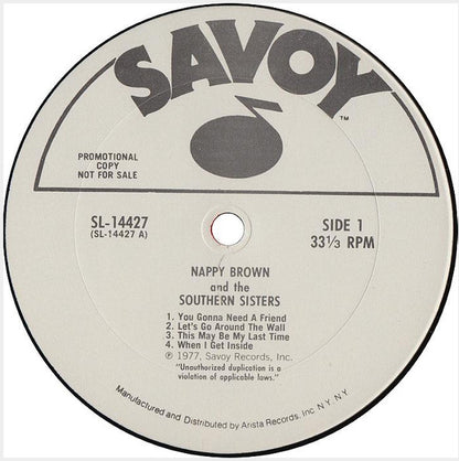 Nappy Brown & The Southern Sisters : When I Get Inside (LP)