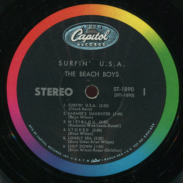The Beach Boys : Surfin' USA (LP, Album, Scr)