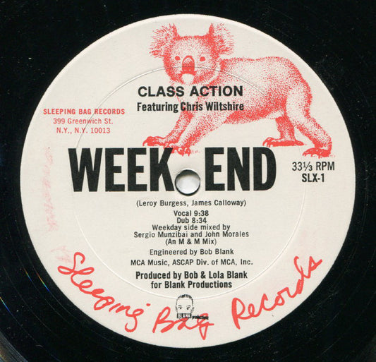 Class Action Featuring Christine Wiltshire : Weekend (12", Single)