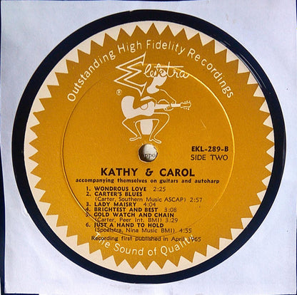 Kathy & Carol : Kathy & Carol (LP, Album, Mono)