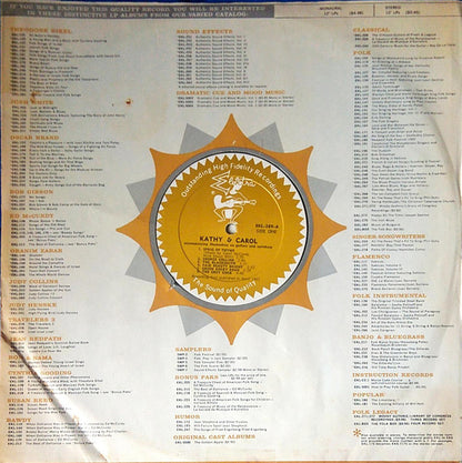 Kathy & Carol : Kathy & Carol (LP, Album, Mono)