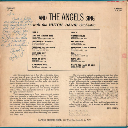 The Angels (3) : And The Angels Sing (LP, Mono)