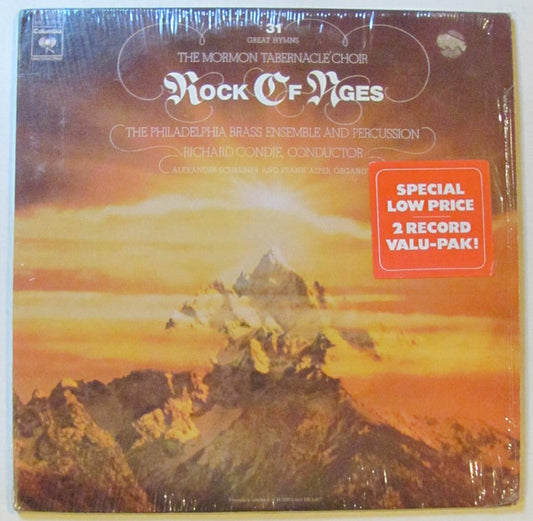 Mormon Tabernacle Choir, Philadelphia Brass Ensemble, Richard P. Condie, Alexander Schreiner, Frank W. Asper : Rock Of Ages (2xLP, Comp)