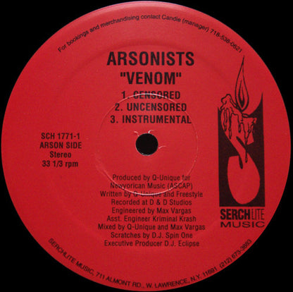 The Arsonists : Venom / Seed (12")