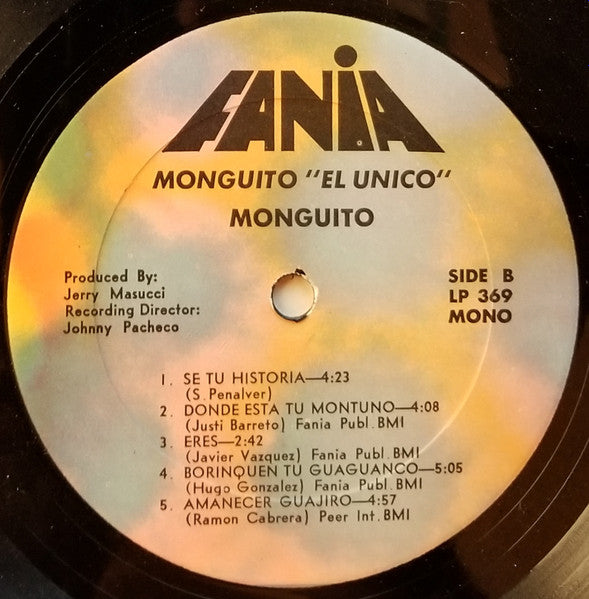 Monguito El Unico Y Su Conjunto : Monguito El Unico Y Su Conjunto (LP, Album, Mono)