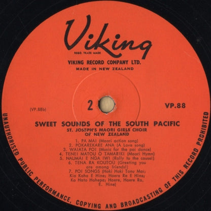 St. Joseph's Maori Girls College Choir : Sweet Sounds Of The South Pacific (LP, Mono)