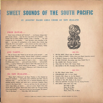 St. Joseph's Maori Girls College Choir : Sweet Sounds Of The South Pacific (LP, Mono)