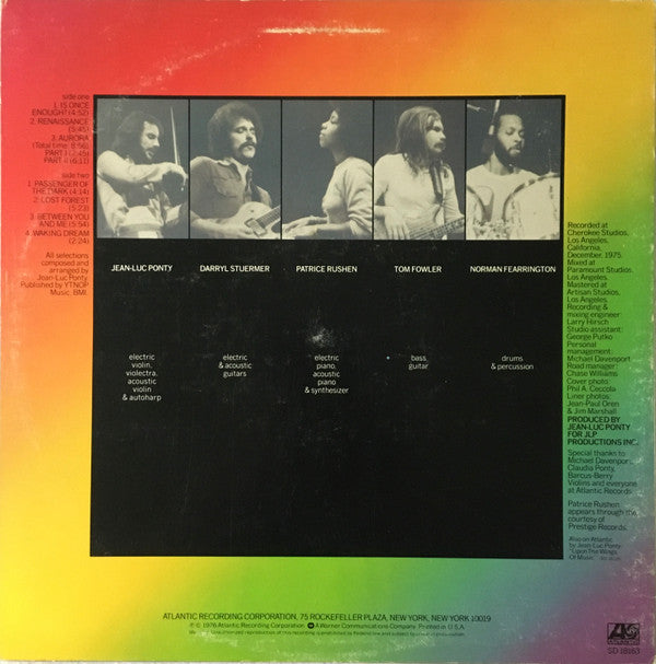 Jean-Luc Ponty : Aurora (LP, Album, Ric)