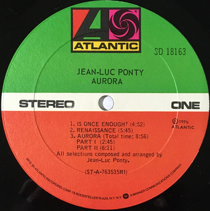 Jean-Luc Ponty : Aurora (LP, Album, Ric)