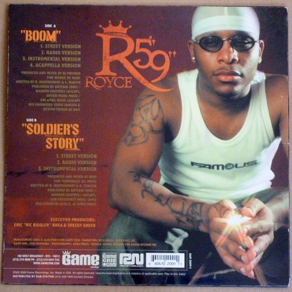 Royce Da 5'9" : Boom / Soldier's Story (12")
